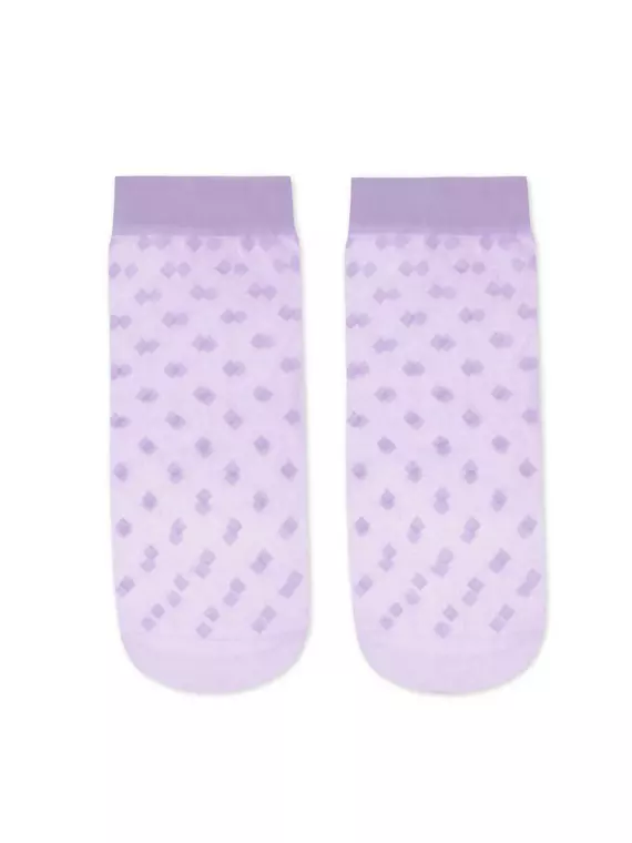 Носки женские в мелкие ромбы fantasy 21с-144сп violet, 21С-144СП, 36-39 (23-25), CONTE ELEGANT,  - 3