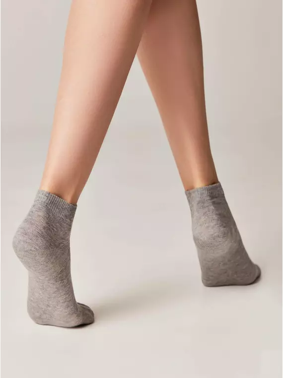 Носки женские esli basic (короткие) 000 серый, 18С-97/1СПЕ, 36-39 (23-25), ESLI,  - 3