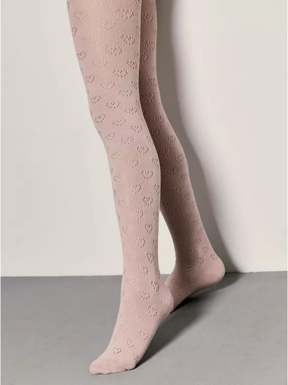 Колготки детские ажурные miss 609 пепельно-розовый, 20С-206СП, 140-146 (22), CONTE-KIDS,  - 3