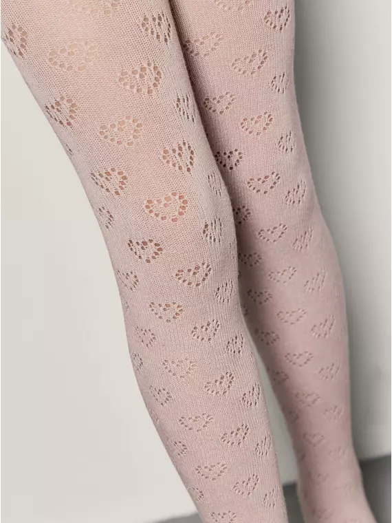 Колготки детские ажурные miss 609 пепельно-розовый, 20С-206СП, 140-146 (22), CONTE-KIDS,  - 2
