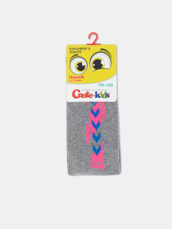 Колготки детские happik 658 серый, 22С-144СП, 116-122 (18), CONTE-KIDS,  - 4