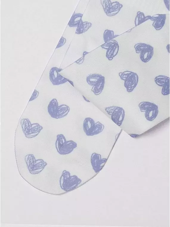 Удлиненные женские носки с хлопком 558 белый-сиреневый, 19С-236/1СП, 38-39 (25), CONTE ELEGANT,  - 4