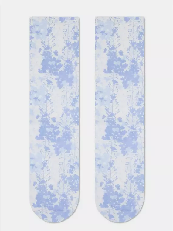 Удлиненные женские носки с хлопком 557 сиреневый, 19С-236/1СП, 36-39 (23-25), CONTE ELEGANT,  - 6