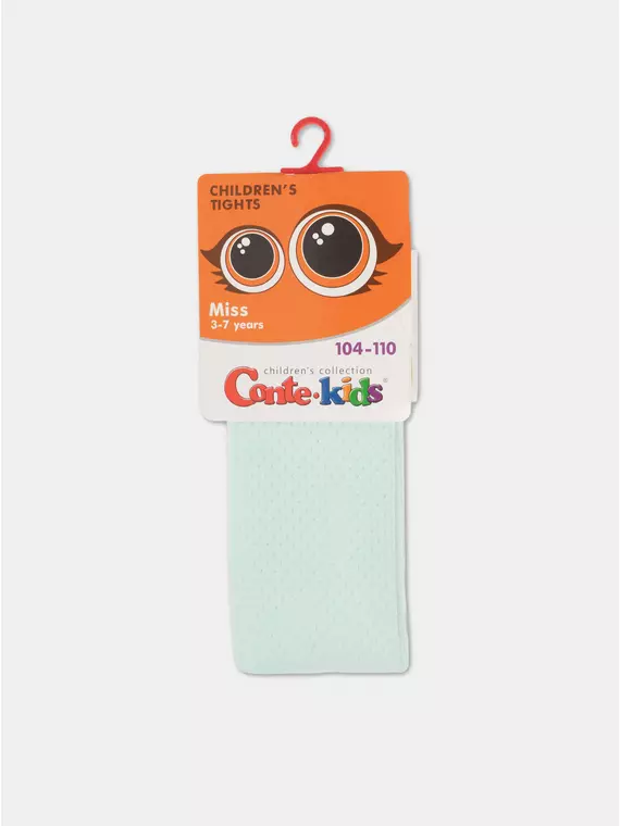 Ажурные детские колготки miss 616 бледно-бирюзовый, 20С-206СП, 92-98 (14), CONTE-KIDS,  - 6
