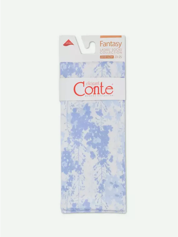 Удлиненные женские носки с хлопком 557 сиреневый, 19С-236/1СП, 36-39 (23-25), CONTE ELEGANT,  - 7