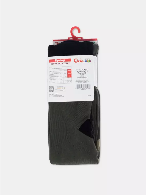 Колготки детские tip-top 631 хаки, 4С-05СП, 128-134 (20), CONTE-KIDS,  - 4