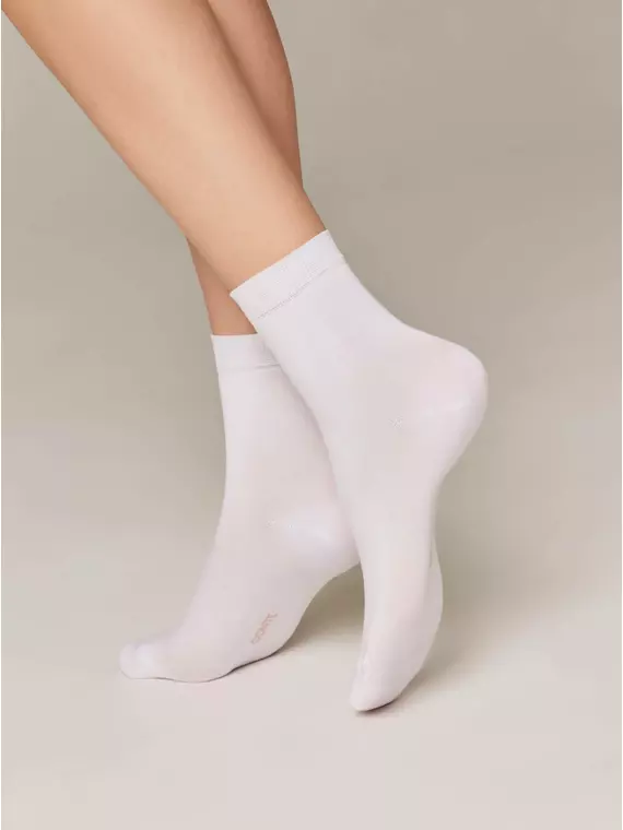 Носки женские вискозные classic (tencel) 000 белый, 22С-77СП, 36-37 (23), CONTE ELEGANT,  - 3