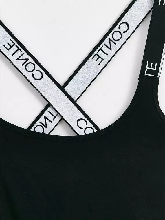 Боди женское с перекрестными бретелями black&white lbt 2248 black, 22С-2221ТСП, 170-84-90/XS, CONTE ELEGANT,  - 8