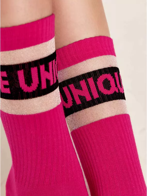 Удлиненные женские носки с полосками из прозрачной сетки active 156 фуксия, 19С-77/1СП, 36-37 (23), CONTE ELEGANT,  - 3