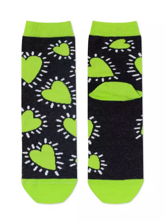 Носки женские хлопковые esli classic 532 черный-салатовый, 21С-69СПЕ, 38-39 (25), ESLI,  - 3