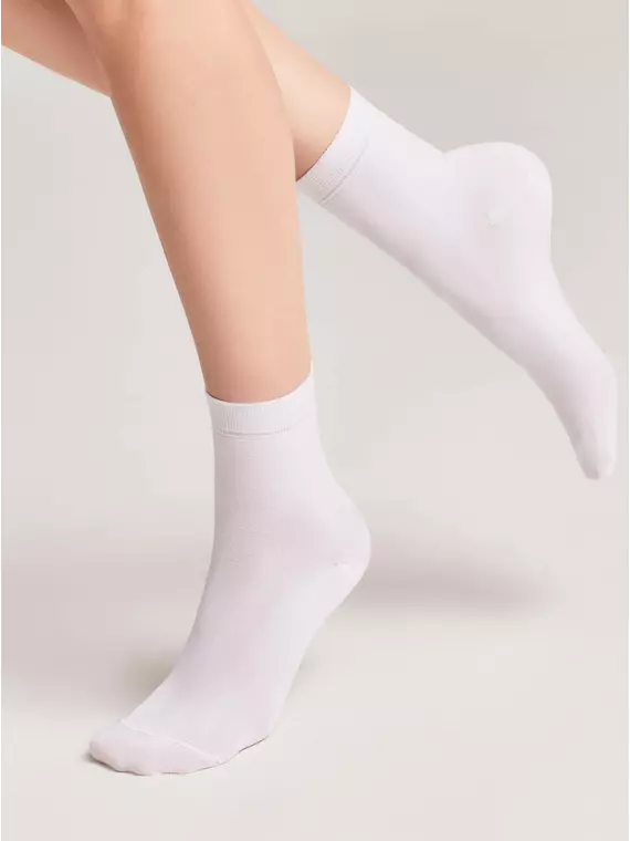 Носки женские вискозные classic (tencel) 000 белый, 22С-77СП, 36-37 (23), CONTE ELEGANT,  - 2