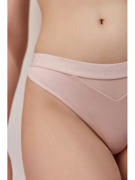 Трусы женские «бразилиана» из бамбука double conte lbr 2261 cameo, 22С-2234ТСП, 90/XS, CONTE ELEGANT,  - 2