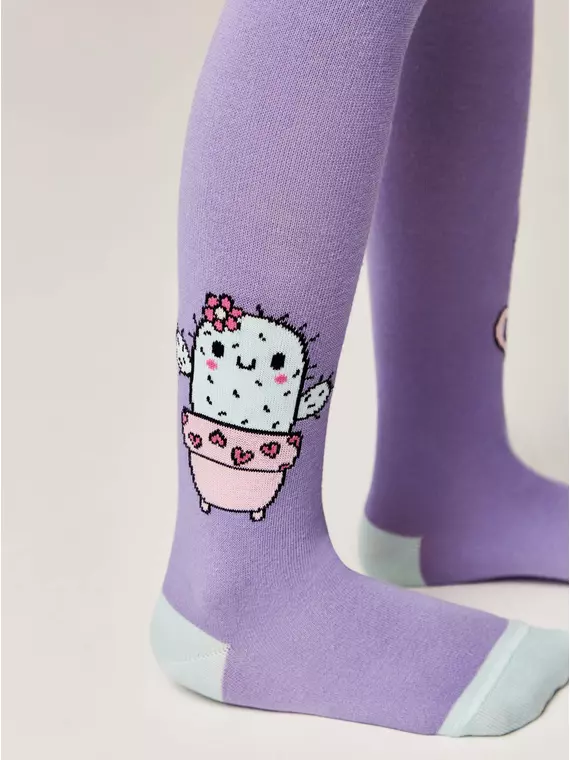 Колготки детские happik 638 сиреневый, 22С-144СП, 104-110 (16), CONTE-KIDS,  - 3