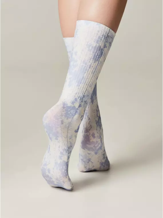 Удлиненные женские носки с хлопком 557 сиреневый, 19С-236/1СП, 36-39 (23-25), CONTE ELEGANT,  - 2