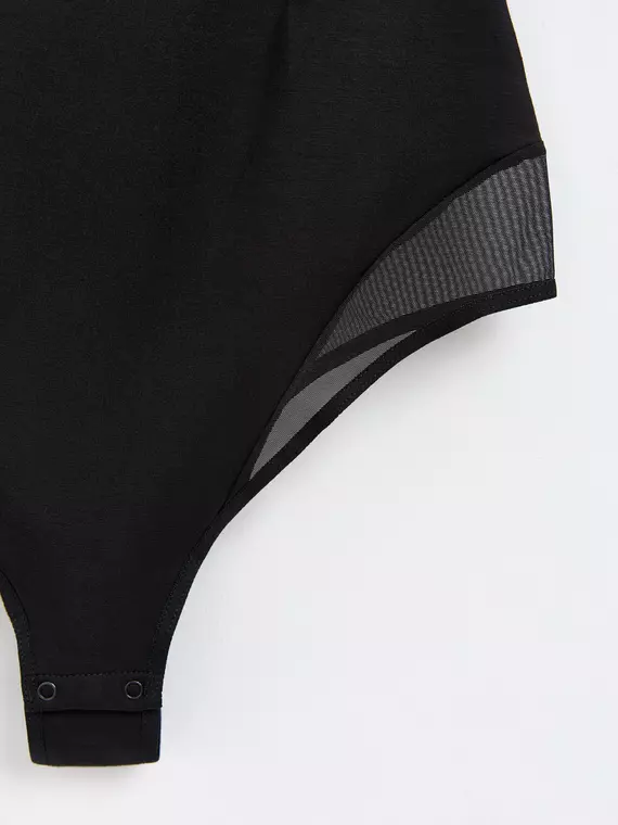 Боди женское из бамбука и эластичной сеточки double conte lbt 2263 black, 22С-2236ТСП, 170-84-90/XS, CONTE ELEGANT,  - 3