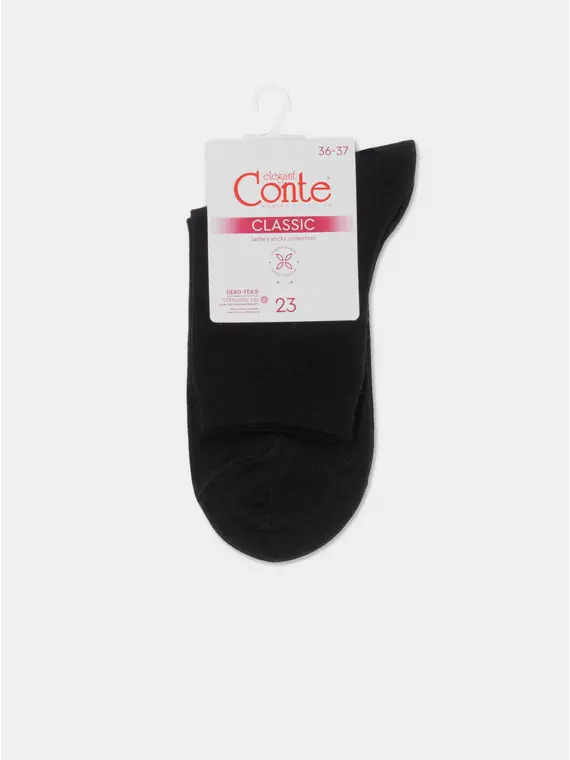 Носки женские вискозные classic (tencel) 000 черный, 22С-77СП, 38-39 (25), CONTE ELEGANT,  - 3