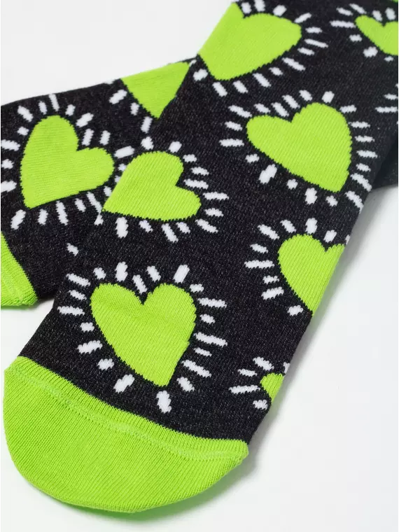 Носки женские хлопковые esli classic 532 черный-салатовый, 21С-69СПЕ, 38-39 (25), ESLI,  - 4