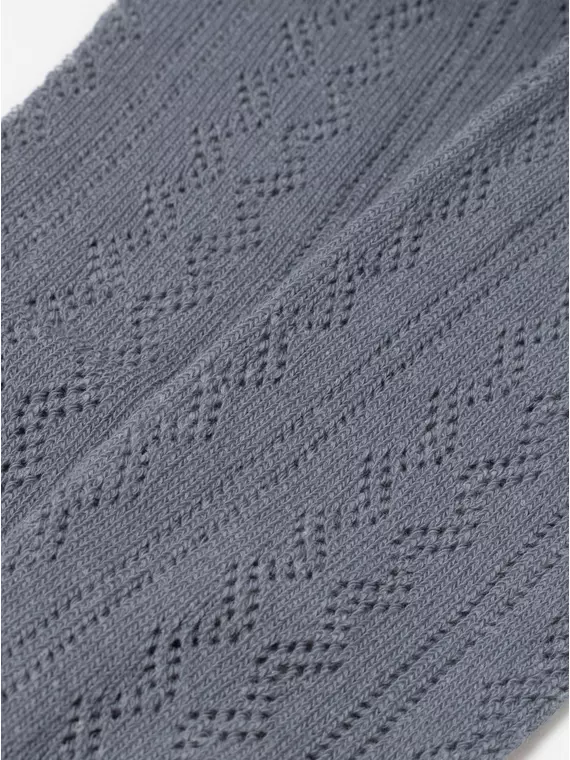 Ажурные детские колготки miss 617 темно-серый, 20С-206СП, 140-146 (22), CONTE-KIDS,  - 4