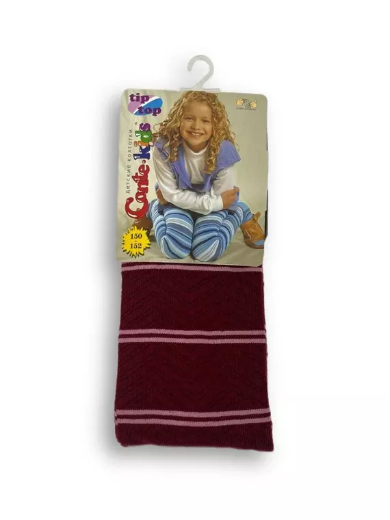 Колготки подростковые сonte-kids tip-top 168 бордо, 5С-07СП, 150-152 (22), CONTE-KIDS,  - 1