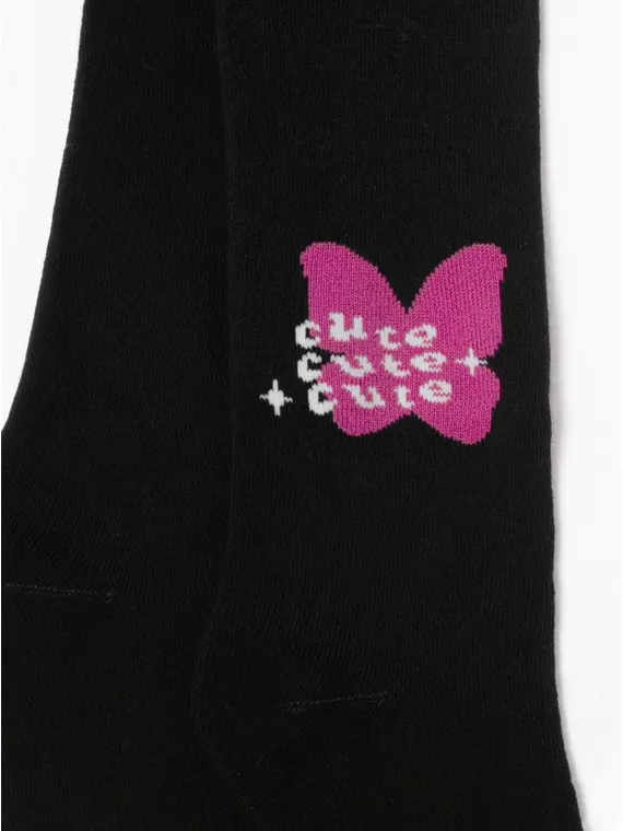 Теплые махровые детские колготки sof-tiki (махровые внутри) 651 черный, 7С-38СП, 128-134 (20), CONTE-KIDS,  - 2