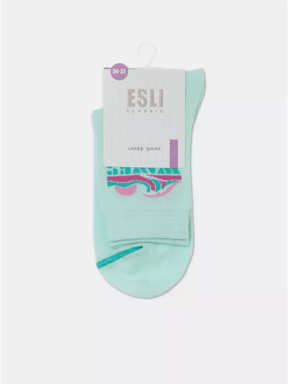 Носки женские хлопковые esli classic 531 бледно-бирюзовый, 21С-69СПЕ, 36-37 (23), ESLI,  - 6