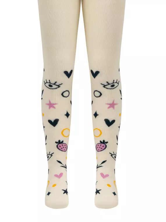 Теплые махровые детские колготки sof-tiki (махровые внутри) 642 капучино, 7С-38СП, 92-98 (14), CONTE-KIDS,  - 3