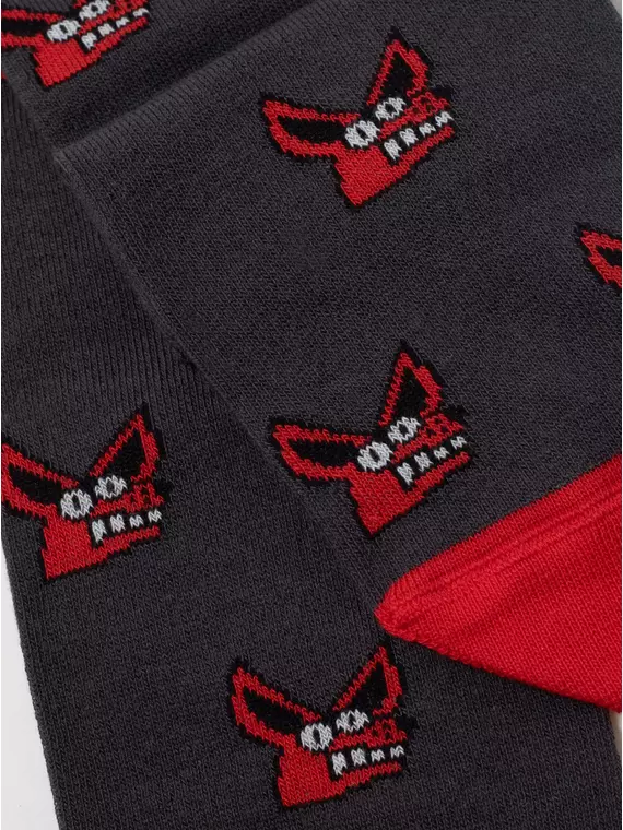 Хлопковые мужские носки diwari happy с рисунками 193 темно-серый, 17С-151СП, 44-45 (29), DIWARI,  - 2