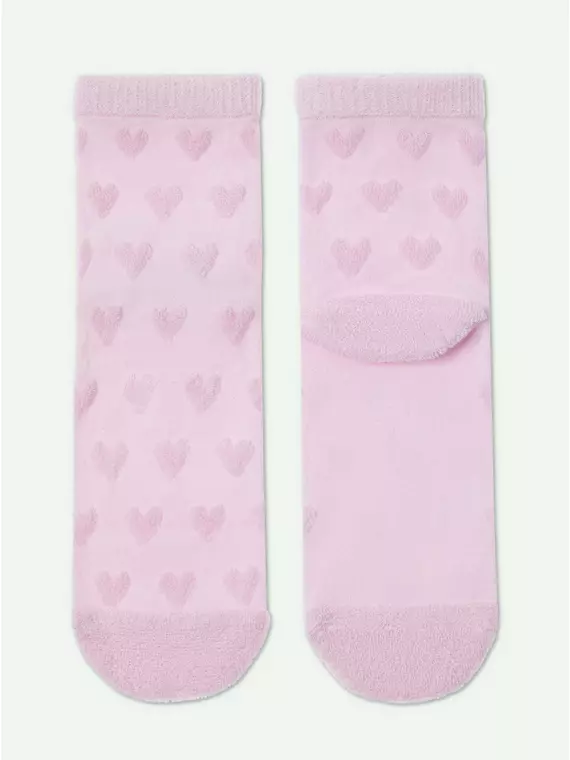 Махровые женские носки из хлопка с объемными рисунками conte comfort 549 светло-розовый, 23С-17СП, 36-37 (23), CONTE ELEGANT,  - 4