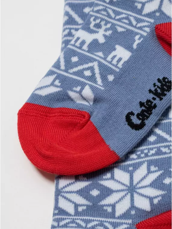 Колготки детские new year 666 светлый джинс, 23С-65СП, 104-110 (16), CONTE-KIDS,  - 5