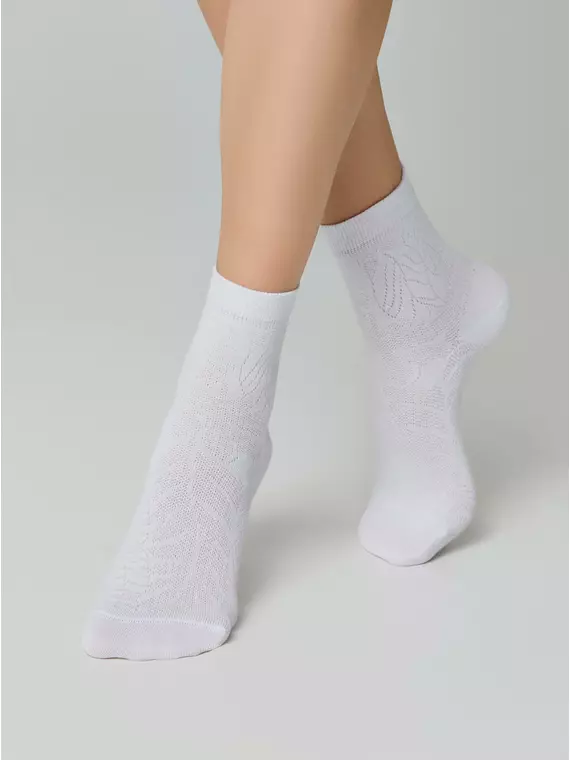 Носки женские хлопковые classic 530 белый, 15С-15СП, 36-37 (23), CONTE ELEGANT,  - 5