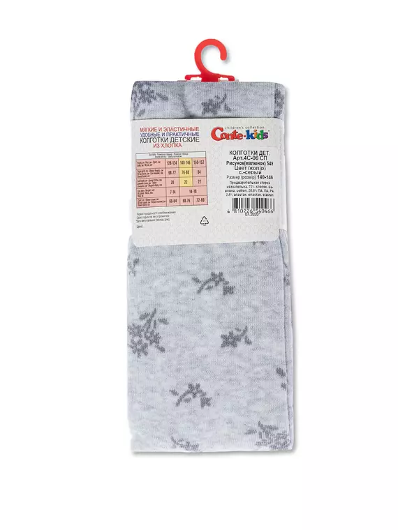 Детские колготки conte-kids tip-top 549 светло-серый, 4С-04СП, 150-152 (22), CONTE-KIDS,  - 3