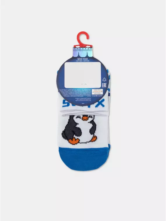 Новогодние детские носки new year 953 белый, 21С-67СП, 13-14, CONTE-KIDS,  - 6