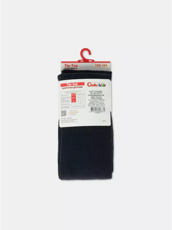 Колготки детские (однотонные) tip-top 566 темно-синий, 4С-02СП, 116-122 (18), CONTE-KIDS,  - 3