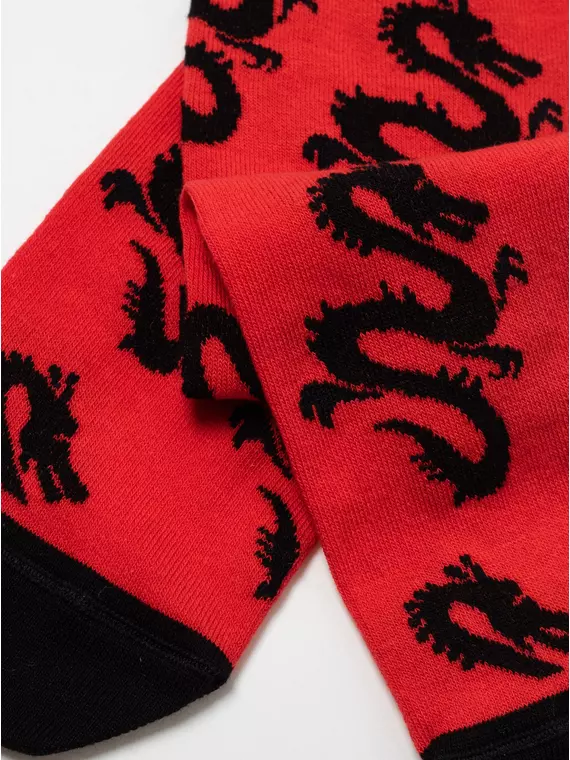 Хлопковые мужские носки diwari happy с рисунками 191 красный, 17С-151СП, 40-41 (25), DIWARI,  - 3