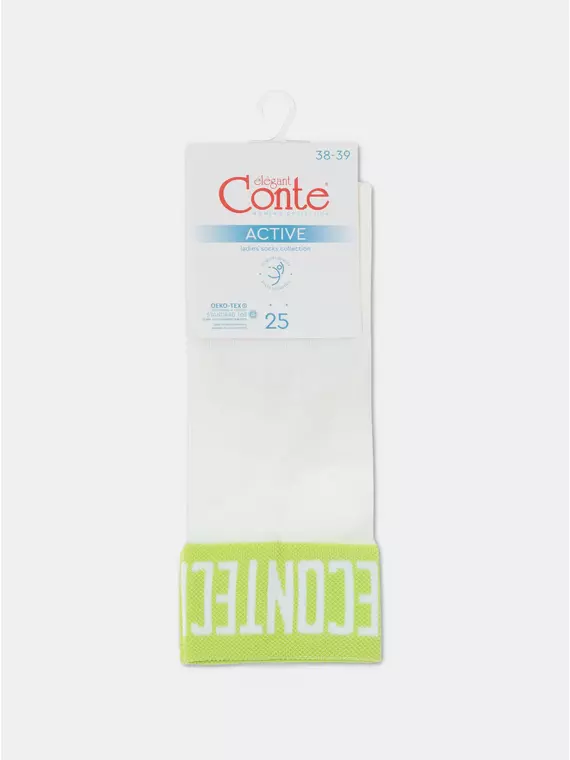 Носки женские вискозные (удлиненные) active 273 молочный, 21С-24/1СП, 38-39 (25), CONTE ELEGANT,  - 6