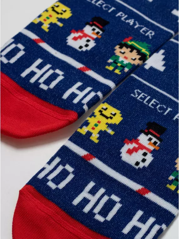 Новогодние детские носки new year 950 синий, 21С-67СП, 13-14, CONTE-KIDS,  - 2