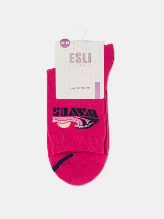 Носки женские хлопковые esli classic 531 фуксия, 21С-69СПЕ, 38-39 (25), ESLI,  - 7