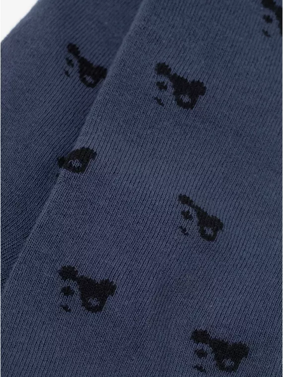 Теплые махровые детские колготки sof-tiki (махровые внутри) 652 темный джинс, 7С-38СП, 116-122 (18), CONTE-KIDS,  - 3