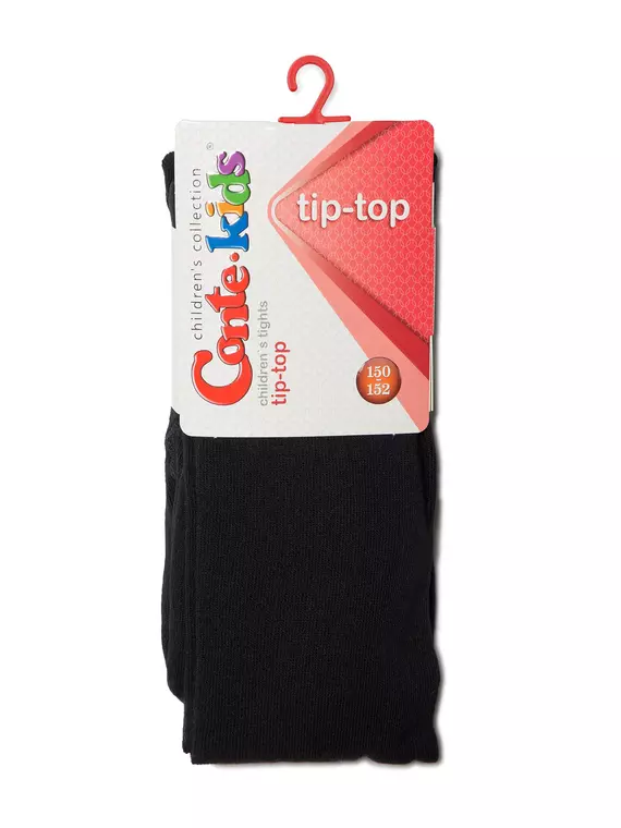Детские колготки tip-top (однотонные) 000 черные, 4С-01СП, 104-110 (16), CONTE-KIDS,  - 2
