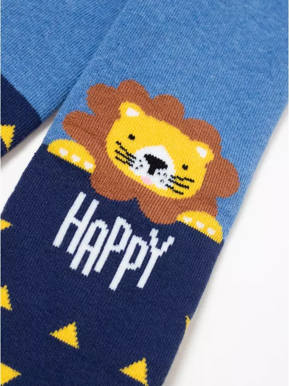 Теплые махровые детские колготки sof-tiki (махровые внутри) 655 светлый джинс, 7С-38СП, 80-86 (14), CONTE-KIDS,  - 2