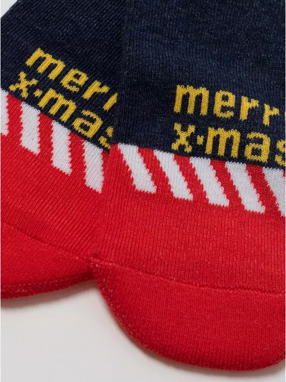 Носки детские новогодние new year (махровая стопа) 952 темно-синий, 23С-64СП, 16-18, CONTE-KIDS,  - 3