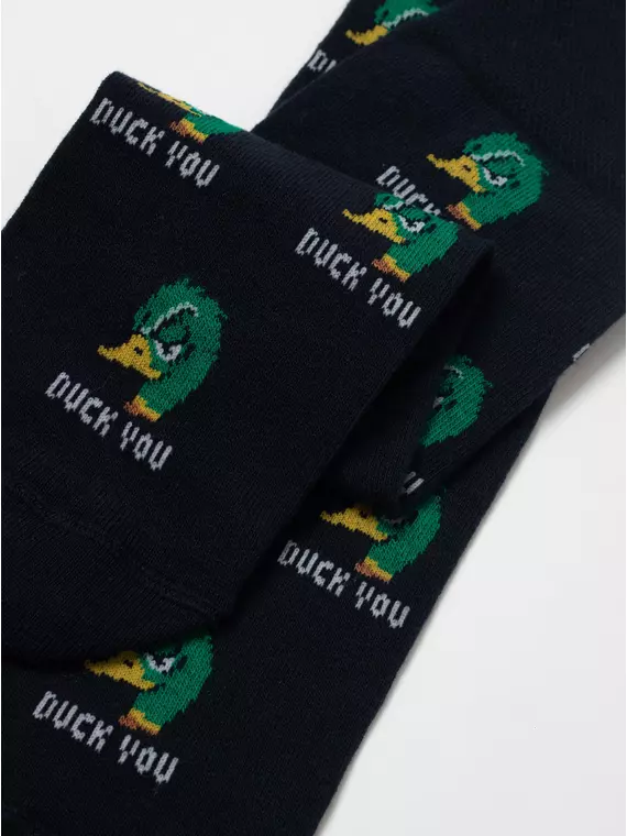 Хлопковые мужские носки diwari happy с рисунками 187 темно-синий, 17С-151СП, 44-45 (29), DIWARI,  - 3