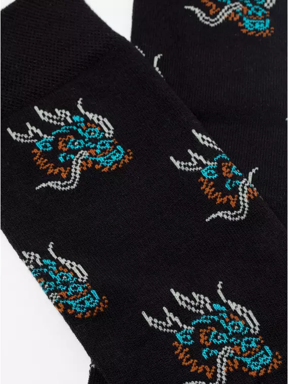 Хлопковые мужские носки diwari happy с рисунками 192 черный, 17С-151СП, 40-41 (25), DIWARI,  - 2