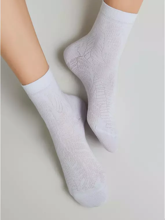 Носки женские хлопковые classic 530 белый, 15С-15СП, 36-37 (23), CONTE ELEGANT,  - 3