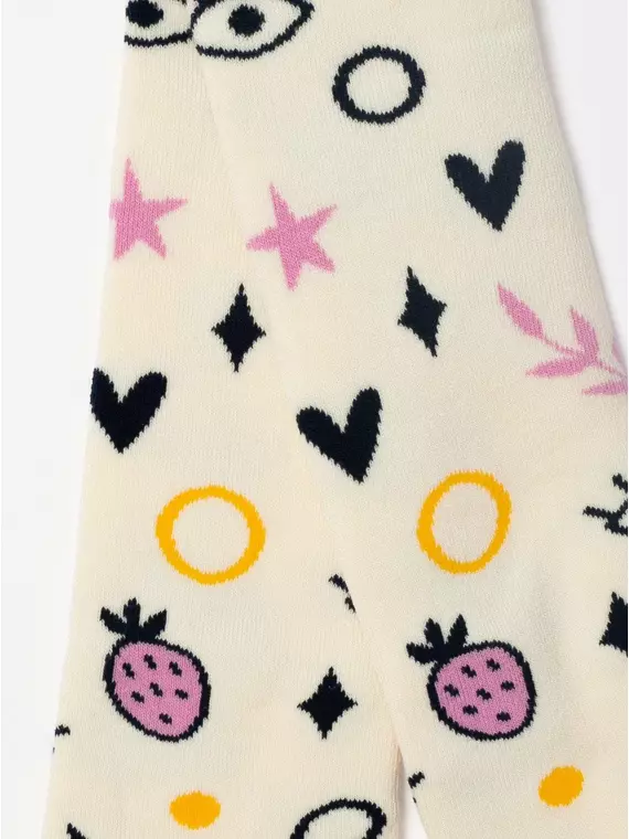 Теплые махровые детские колготки sof-tiki (махровые внутри) 642 капучино, 7С-38СП, 92-98 (14), CONTE-KIDS,  - 4