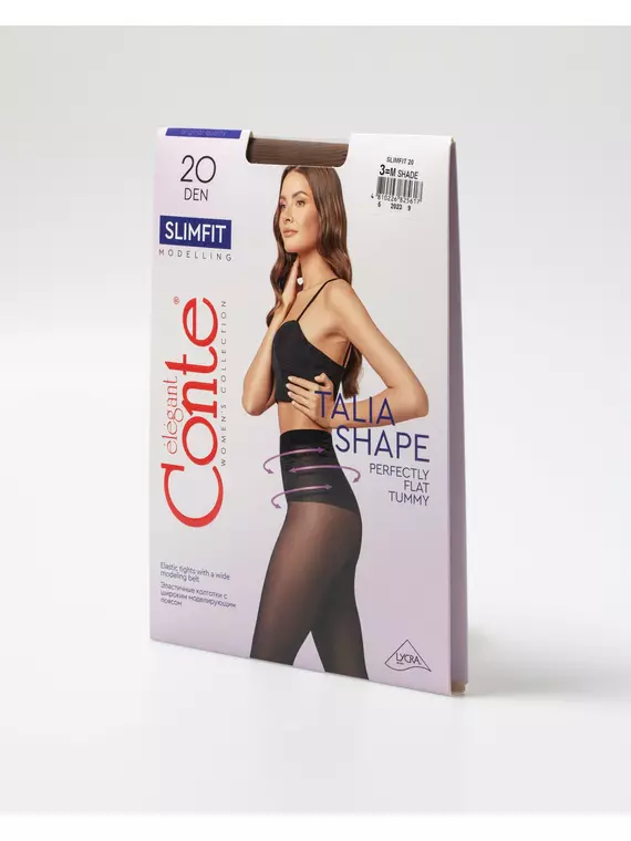 Колготки с широким моделирующим поясом conte slimfit 20 shade, 23С-7СП, 4, CONTE ELEGANT,  - 5