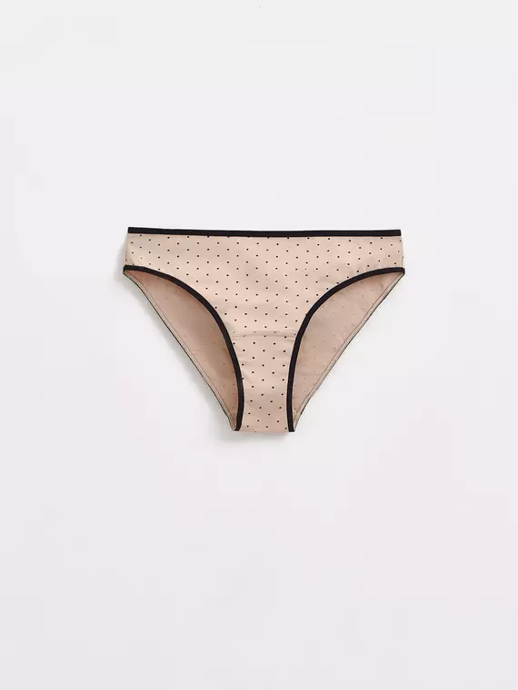 Трусы женские "бикини" print dots lb 2546 cappuccino-black, 22С-2559ТСП, 94/S, CONTE ELEGANT,  - 4