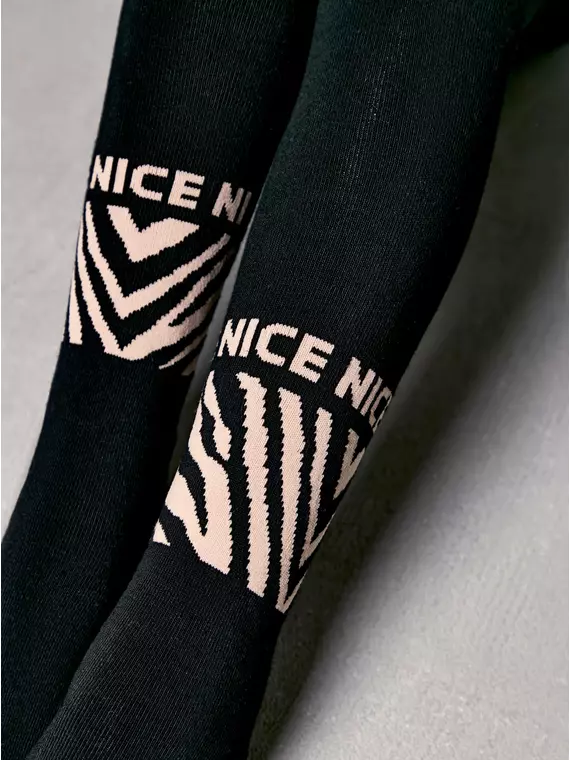 Колготки детские sof-tiki (махровые внутри) с рисунками 664 черный, 7С-38СП, 140-146 (22), CONTE-KIDS,  - 5