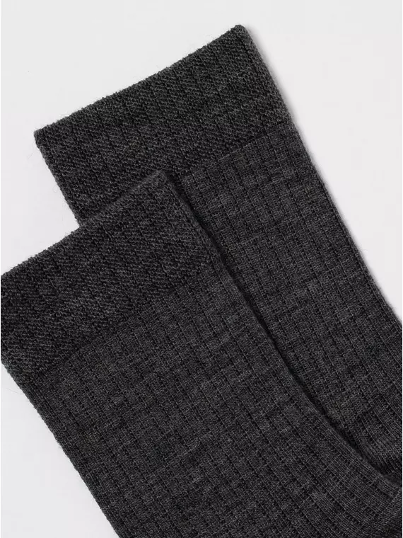 Теплые мужские носки в рубчик с шерстью diwari comfort 182 темно-серый, 22С-128СП, 40-41 (25), DIWARI,  - 2