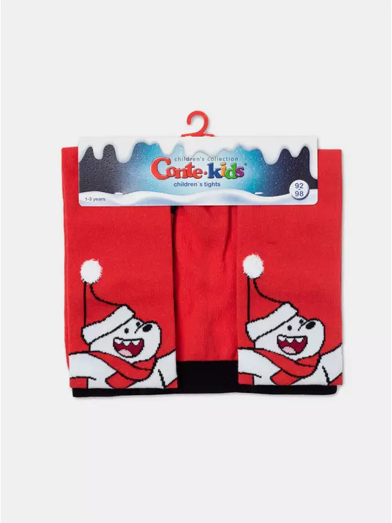 Колготки детские conte-kids new year 667 красный, 23С-65СП, 92-98 (14), CONTE-KIDS,  - 7